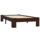 Bed Frame Dark Brown Solid Pine Wood 180x200 cm 6FT Super King