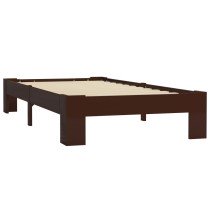 Bed Frame Dark Brown Solid Pine Wood 180x200 cm 6FT Super King