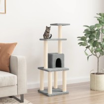 Cat Tree with Sisal Scratching Posts Cream 105 cm