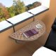 Hanging Balcony Table Terracotta and White Mosaic