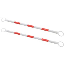 Retractable Traffic Cone Bars 10 pcs ABS 116-197 cm