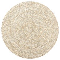 Handmade Rug Jute Black and Brown 240 cm