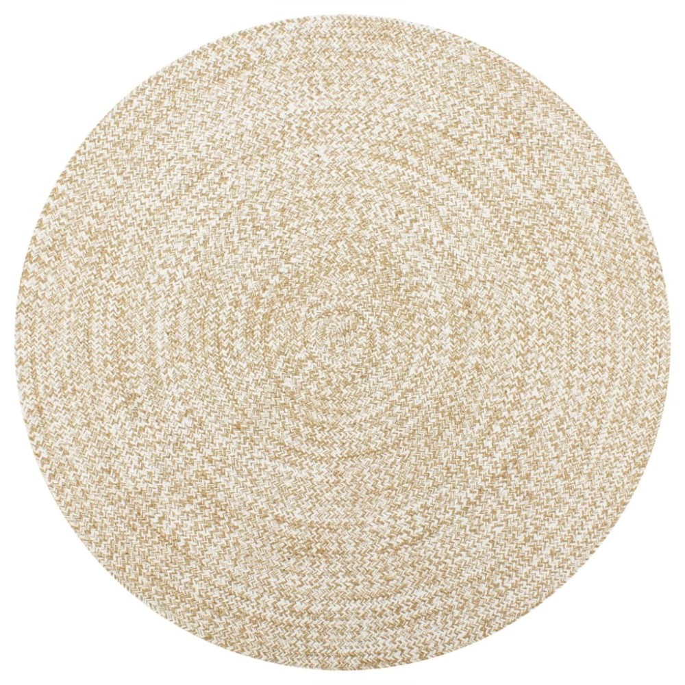 Handmade Rug Jute Black and Brown 240 cm