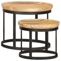 Round Side Tables 2 pcs...