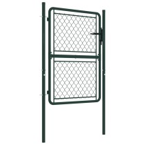 Garden Gate Steel 400x75 cm Green