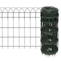 Garden Border Fence Powder-coated Iron 25x0.4 m