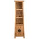Freestanding Bathroom Cabinet Solid Pinewood 48x32x170 cm