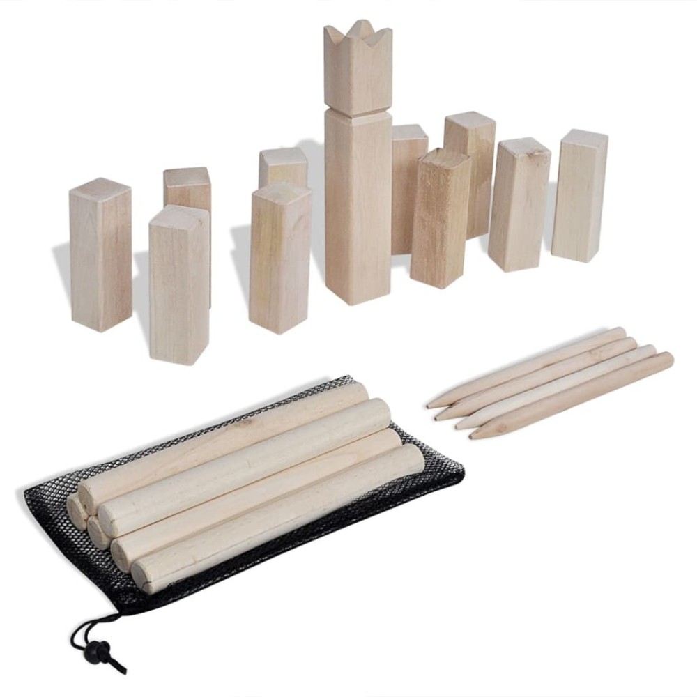 Wooden Kubb Game Set