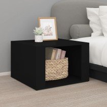 Bedside Table High Gloss White 57x55x36 cm Engineered Wood