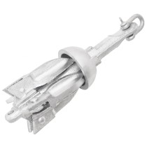 Folding Anchor Silver 3.2 kg Malleable Iron