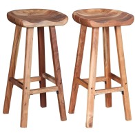 Bar Stools 2 pcs Solid...