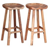 Bar Stools 2 pcs Solid...