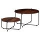 Coffee Table Set 2 Pieces Solid Sheesham Wood 60x35 cm
