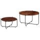 Coffee Table Set 2 Pieces Solid Sheesham Wood 60x35 cm