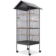 Bird Cage with Roof Black...