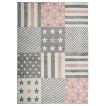 Children Rug 160x230 cm Star Pattern Pink