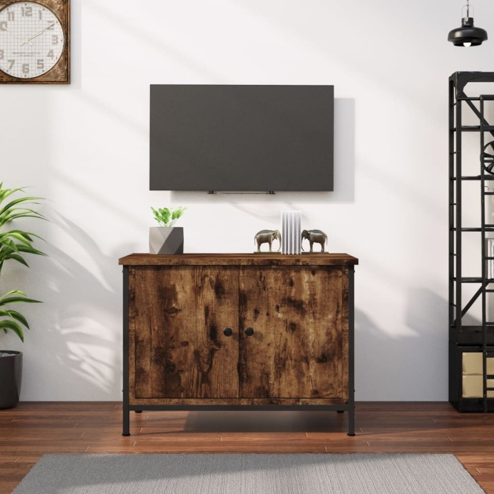 TV-Schrank mit Türen Grau Sonoma 60x35x45 cm Holzwerkstoff