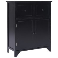 Side Cabinet Black 60x30x75...