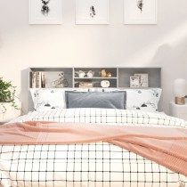 Bett-Kopfteil mit Ablagen Weiß 180x19x103,5 cm
