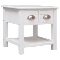 Side Table White 40x40x40...
