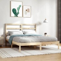 Bed Frame Solid Wood...