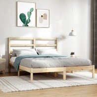 Bed Frame Solid Wood...