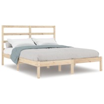 Bed Frame Solid Wood 135x190 cm 4FT6 Double