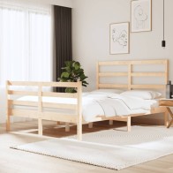 Bed Frame Solid Wood Pine...