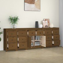 Sideboard 230x35x80 cm Solid Wood Pine