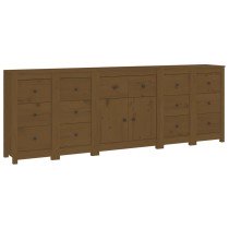 Sideboard 230x35x80 cm Solid Wood Pine