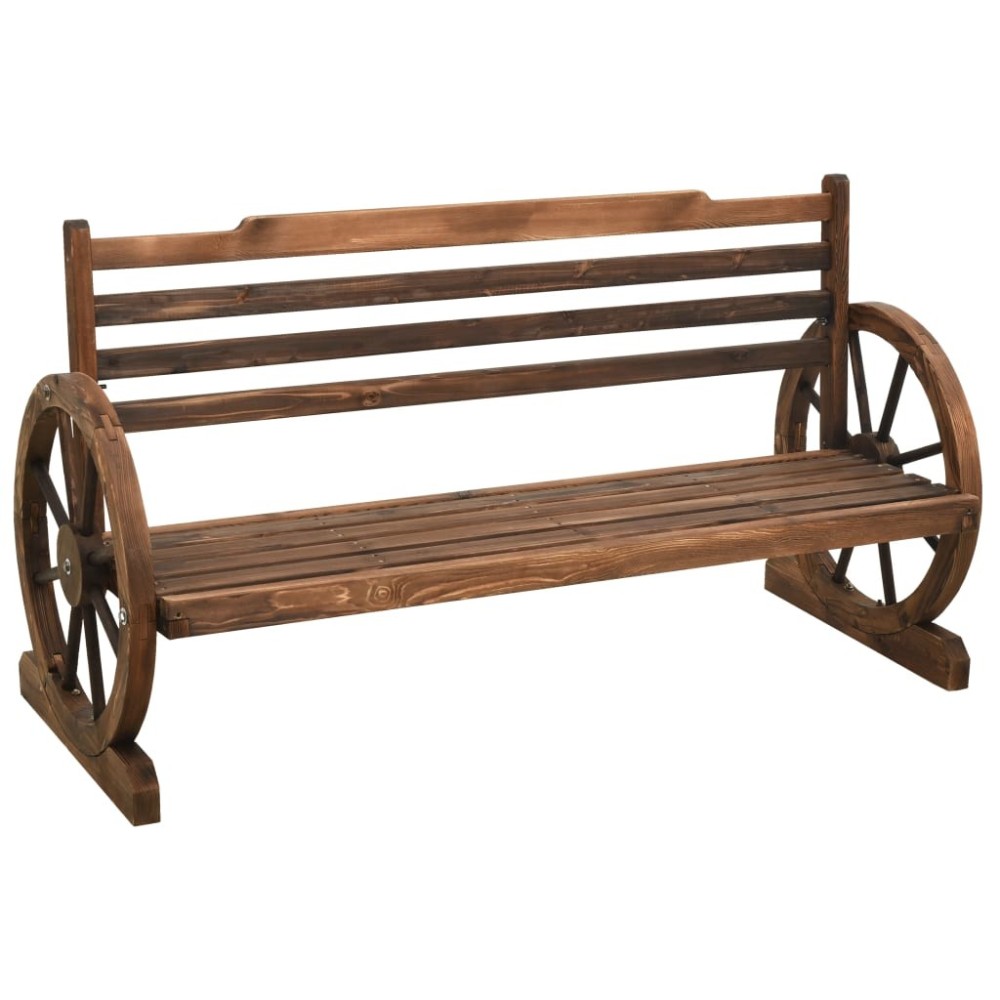 Garden Bench 112 cm Solid Firwood