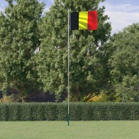 Belgium Flag and Pole 6.23...