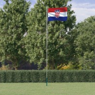 Croatia Flag and Pole 6.23...