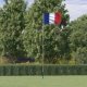 France Flag and Pole 5.55 m Aluminium