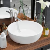 Basin Round Ceramic White...