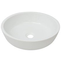 Basin Round Ceramic White 42x12 cm