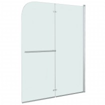 Folding Shower Enclosure 2 Panels ESG 120x140 cm