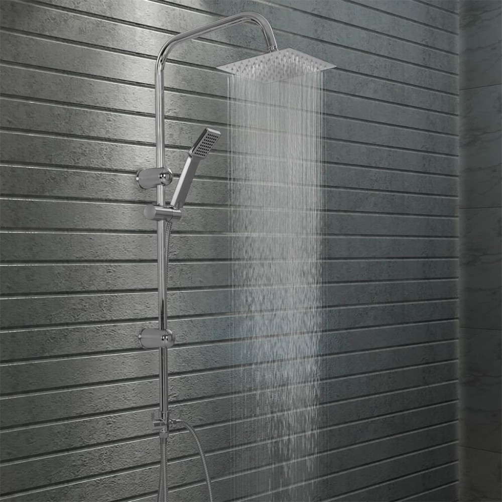 Dual Head Shower Set with Hand Shower Stainless Steel