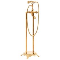 Freestanding Bathtub Faucet Stainless Steel 99.5 cm Gold