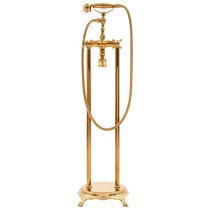 Freestanding Bathtub Faucet Stainless Steel 99.5 cm Gold