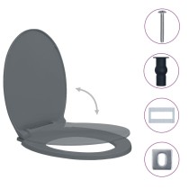 Soft-Close Toilet Seat Quick Release Beige Oval