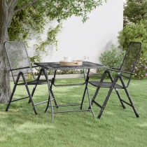 Garden Table 60x60x72 cm Expanded Metal Mesh Anthracite