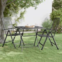 Gartentisch 60x60x72 cm Streckmetall Anthrazit