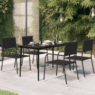 Garden Dining Table Black...