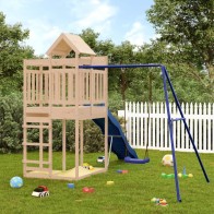 Outdoor Playset Solid Wood...