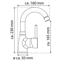 EISL Basin Mixer FUTURA with Press Waste Chrome