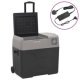 Cool Box with Wheel and Adapter Black&Grey 30 L Polypropylene