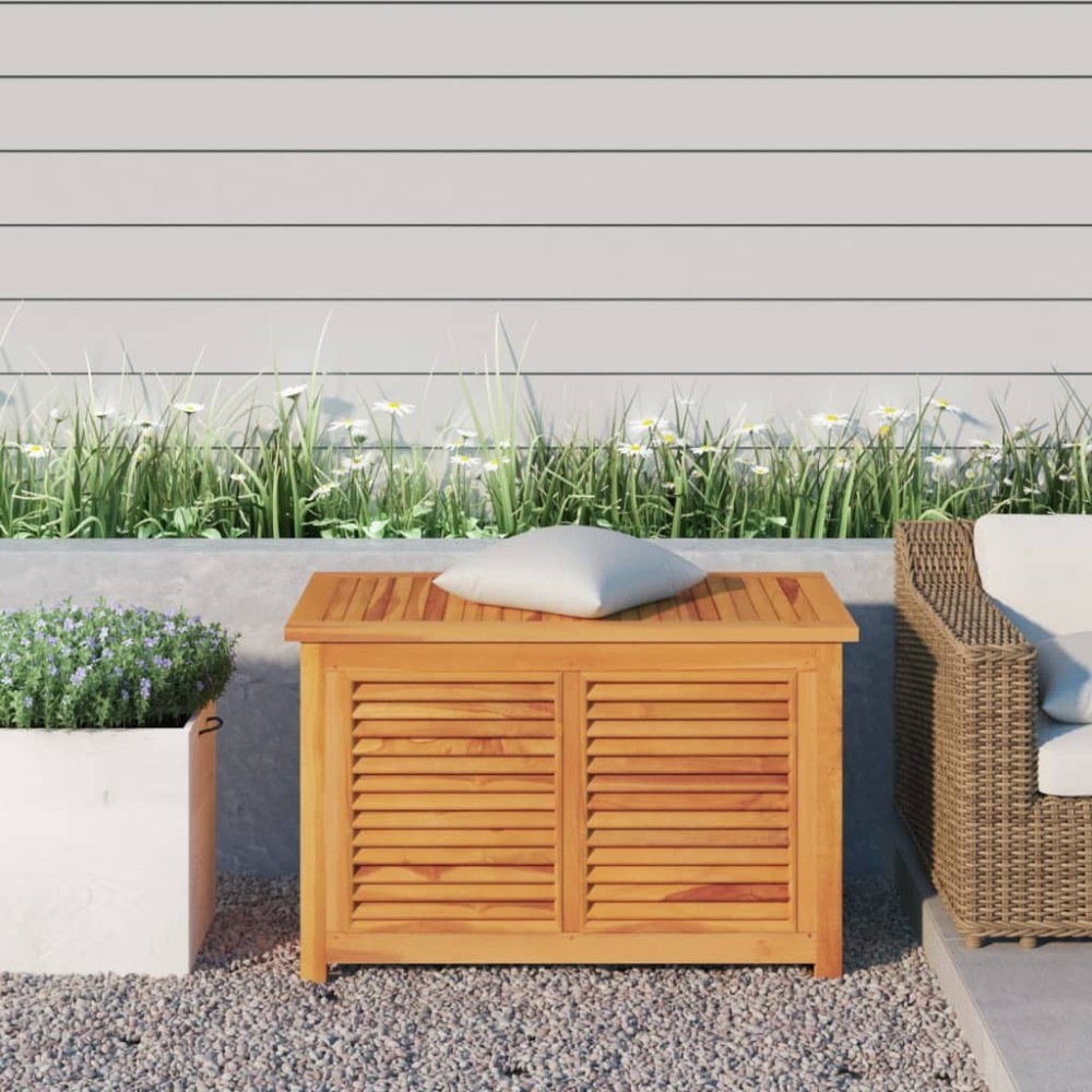 Gartenbox mit Beutel 60x50x58 cm Massivholz Teak
