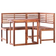 2 Piece Bistro Set Solid...