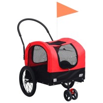 2-in-1 Pet Bike Trailer & Jogging Stroller Yellow and Black